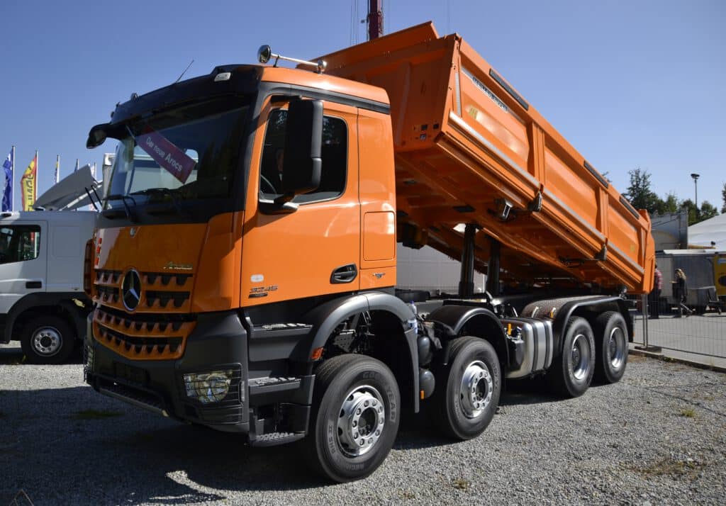 Mulderkipper Lkw, Sattelkipper Lkw, Kippauflieger Lkw, Kipplaster Lkw